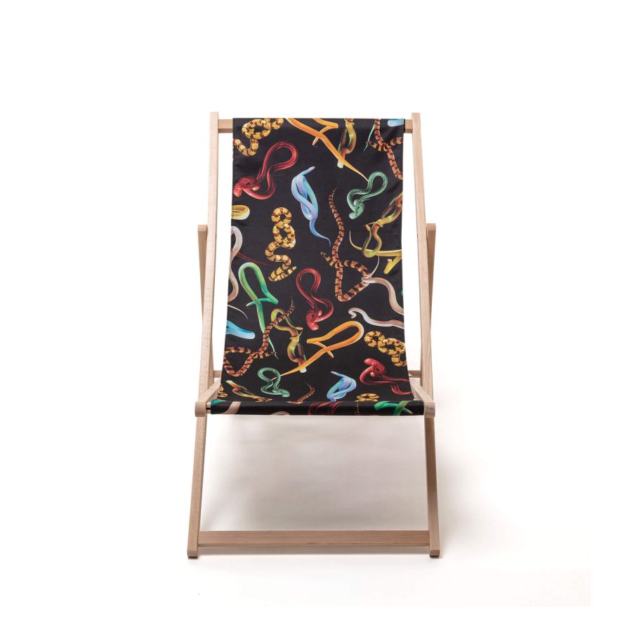 Seletti Deck Chair Snakes In vendita