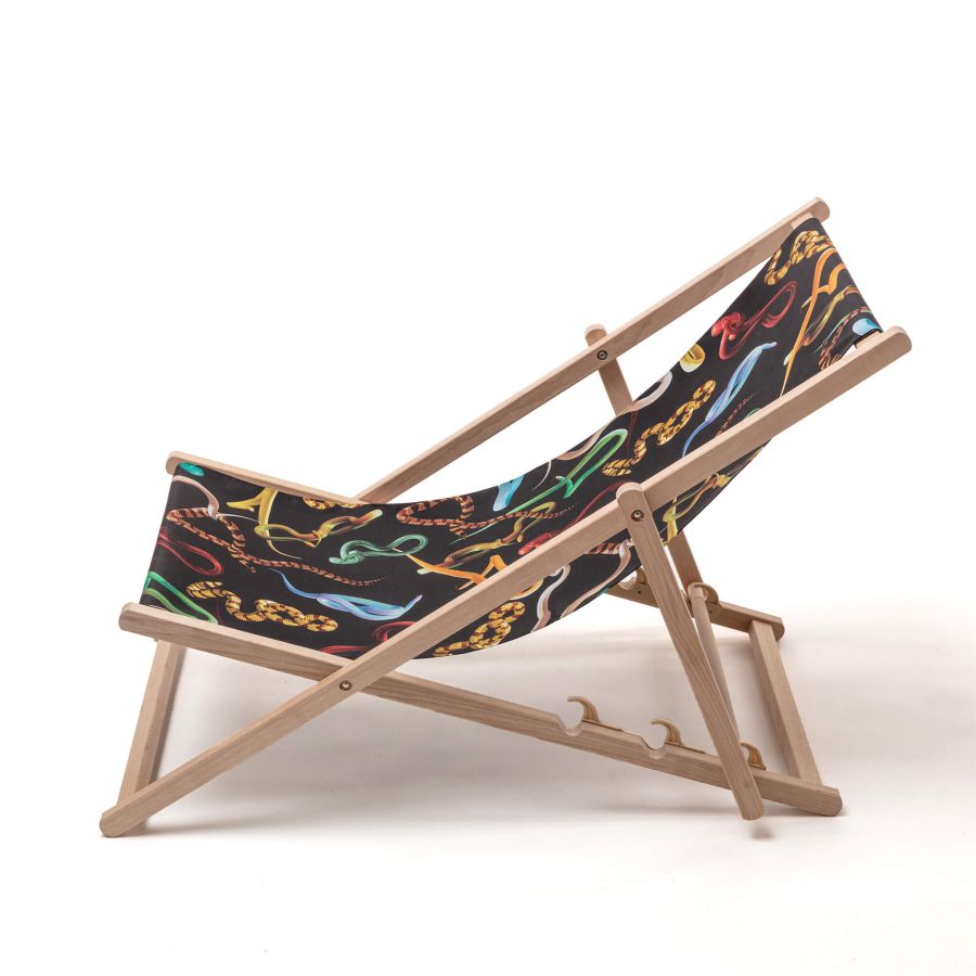 Seletti Deck Chair Snakes In vendita