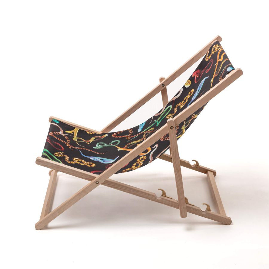 Seletti Deck Chair Snakes In vendita