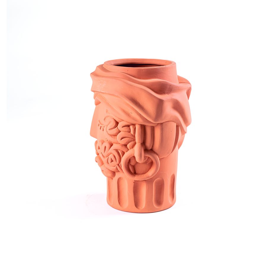 Seletti Terracotta Wall Vase Greche Hotsell