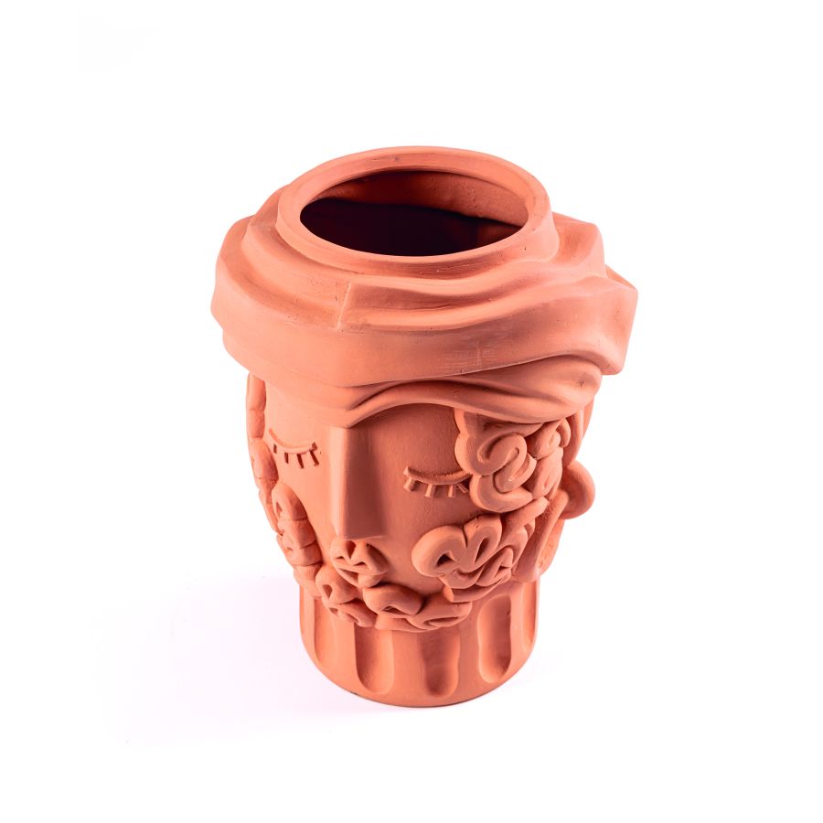 Seletti Terracotta Wall Vase Greche Hotsell
