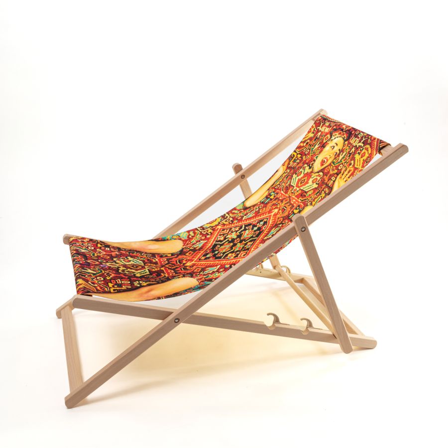 Seletti Deck Chair Lady On Carpet Italy