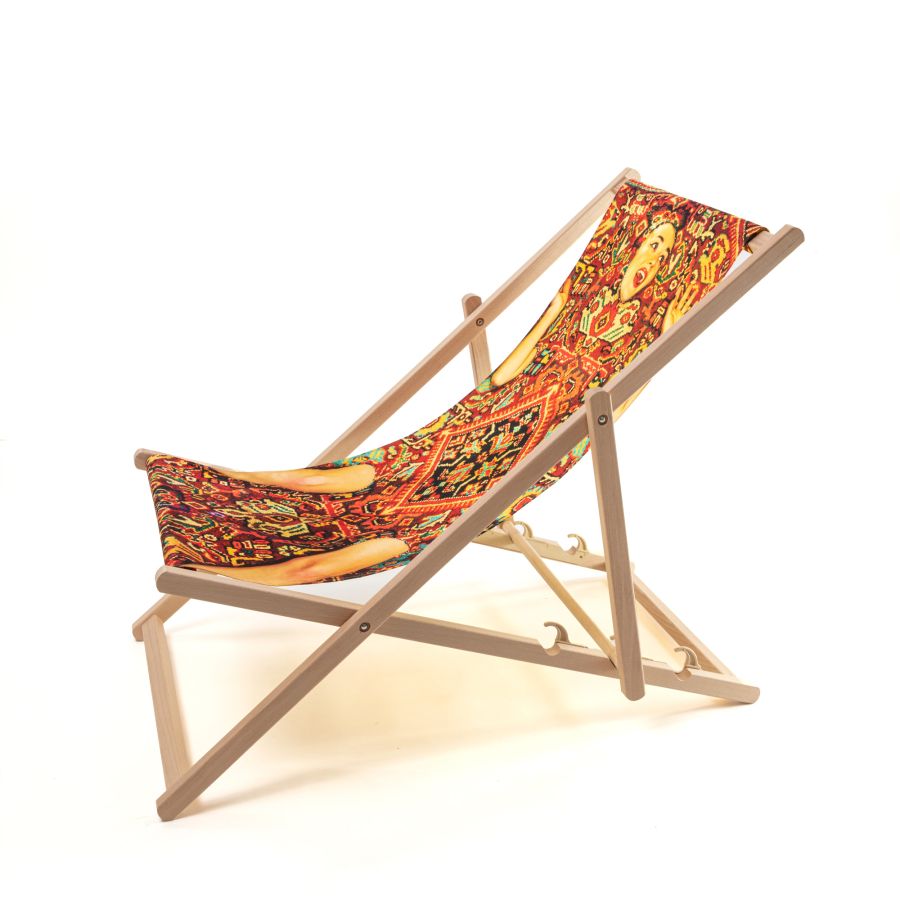 Seletti Deck Chair Lady On Carpet Italy