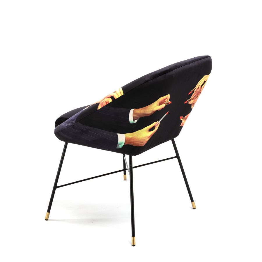 Seletti Padded Chair Lipsticks Black Vendita