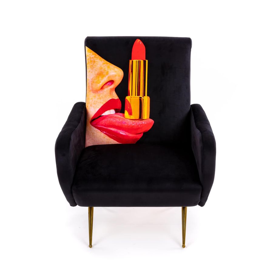 Seletti Armchair Tongue Black