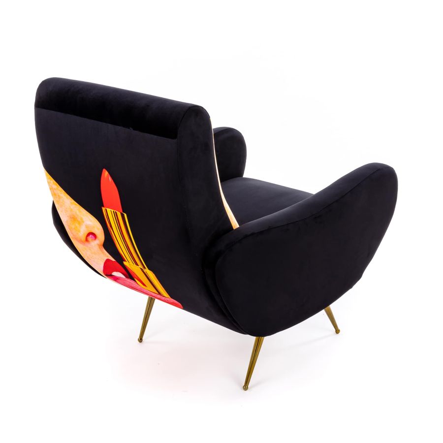 Seletti Armchair Tongue Black Promozione