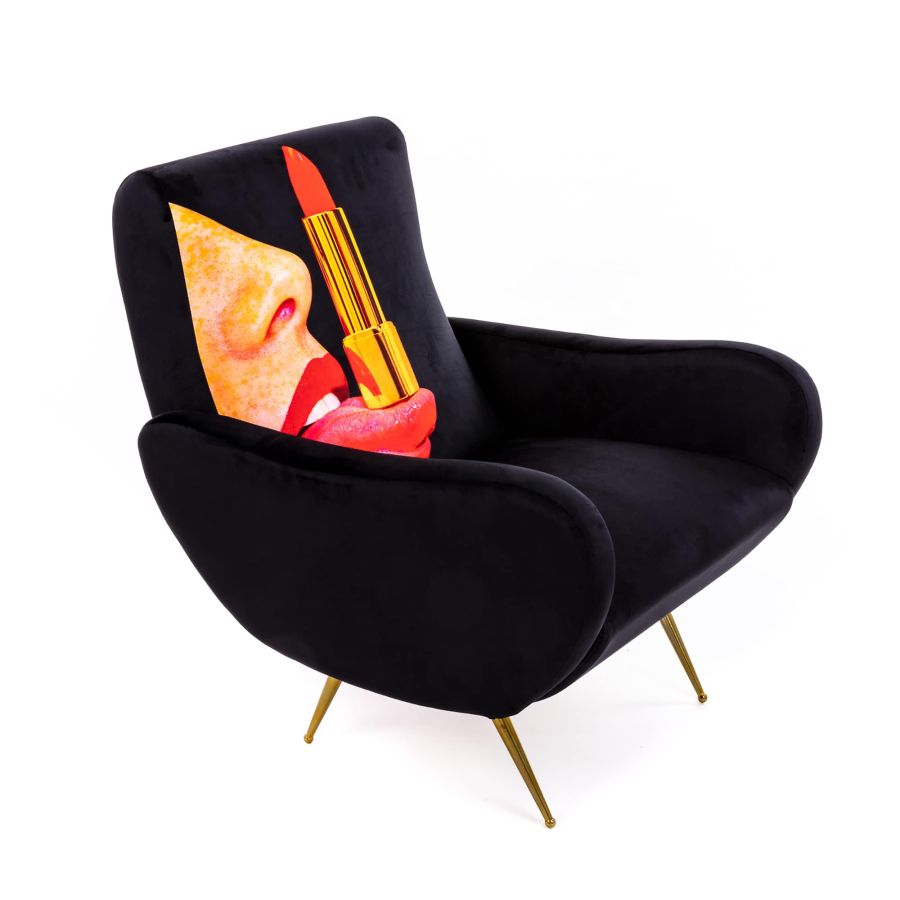 Seletti Armchair Tongue Black Promozione