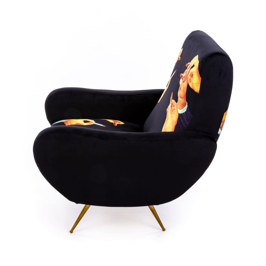 Seletti Armchair Lipstick Black Soddisfazione Garantita