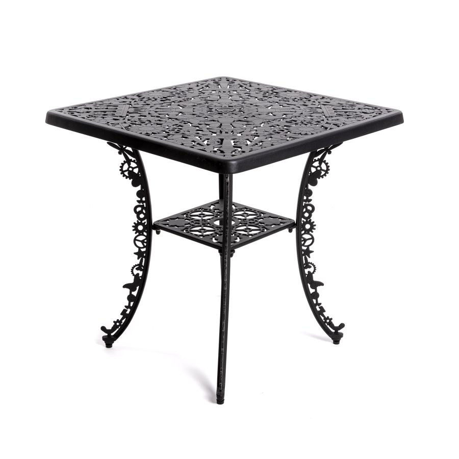 Seletti Industry Collection Aluminium Square Table Black Consegna Veloce