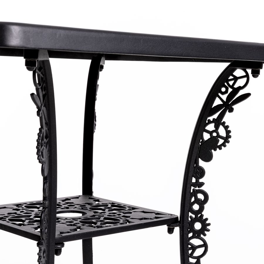 Seletti Industry Collection Aluminium Square Table Black Consegna Veloce