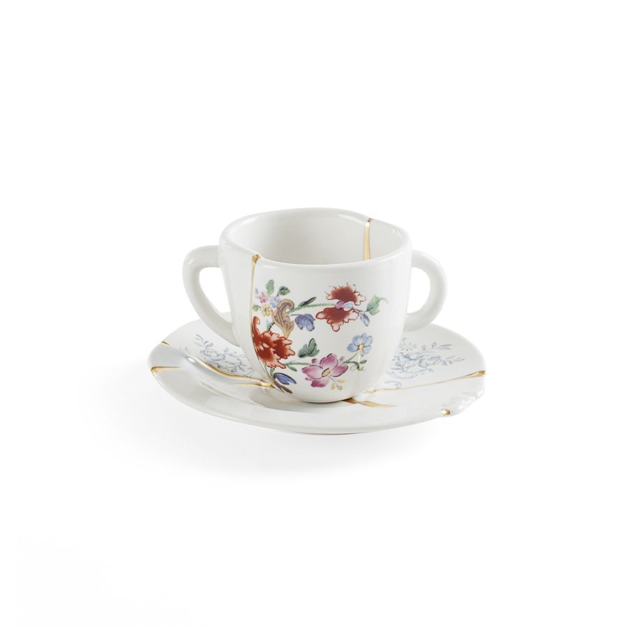 Seletti Kintsugi Coffee cup with saucer Shopping online