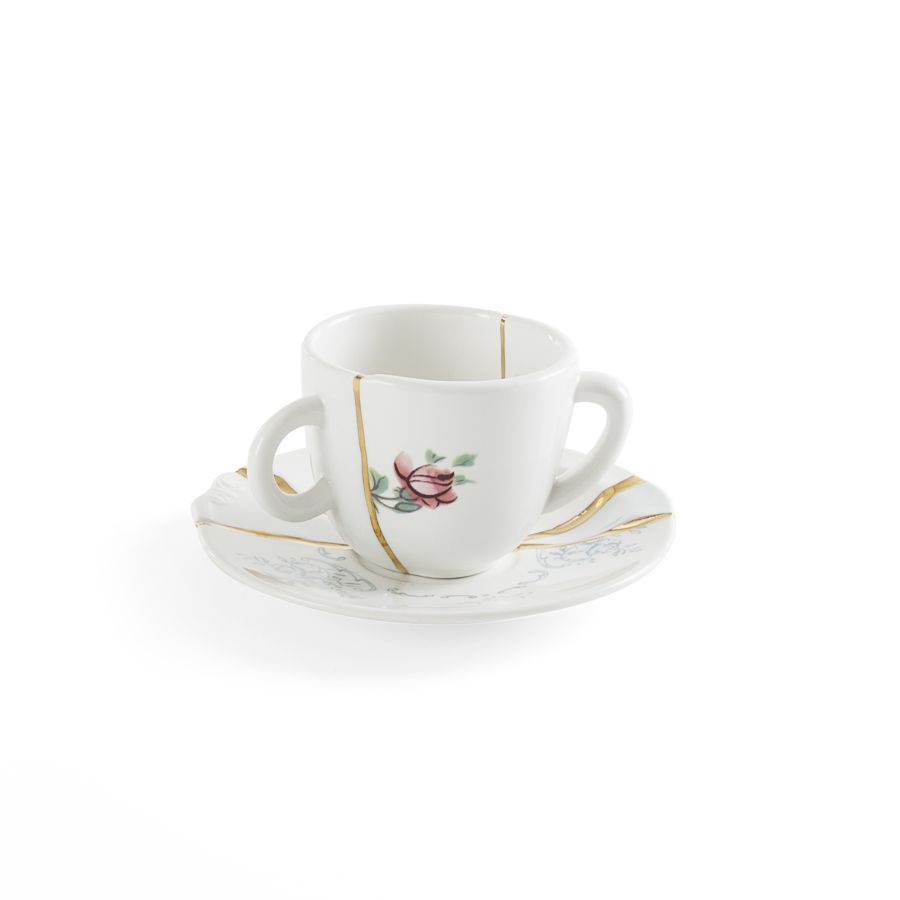 Seletti Kintsugi Coffee cup with saucer Shopping online
