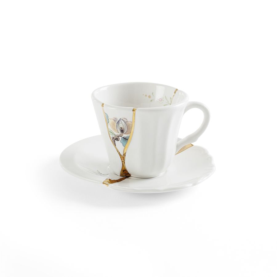 Seletti Kintsugi Coffee cup with saucer Offerta esclusiva