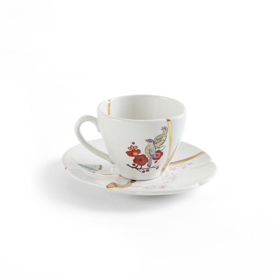 Seletti Kintsugi Coffee cup with saucer Vendite stagionali