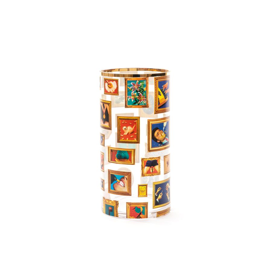 Seletti Glass Vase Frames Cylindrical medium Offerte esclusive