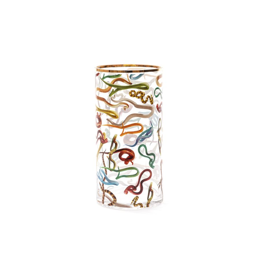 Seletti Glass Vase Snakes Cylindrical medium Liquidazione