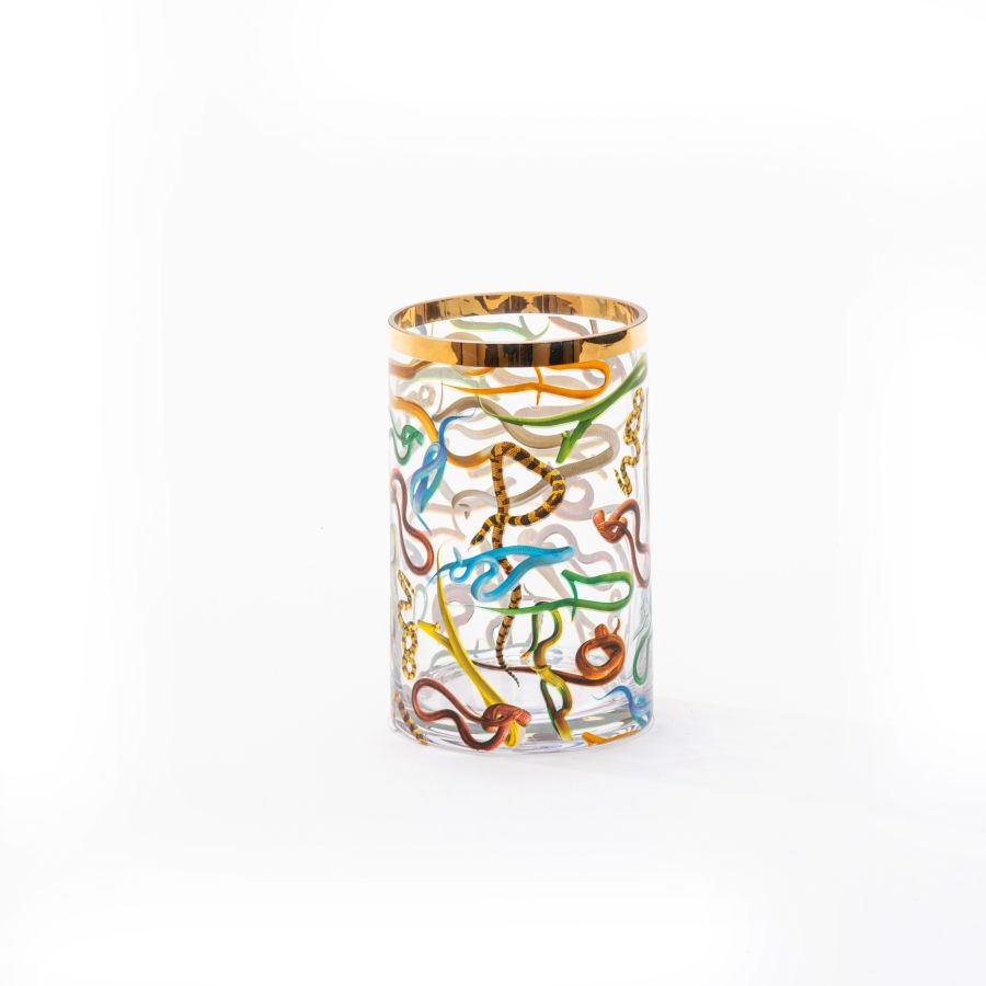 Seletti Glass Vase Snakes Cylindrical small Enormi risparmi