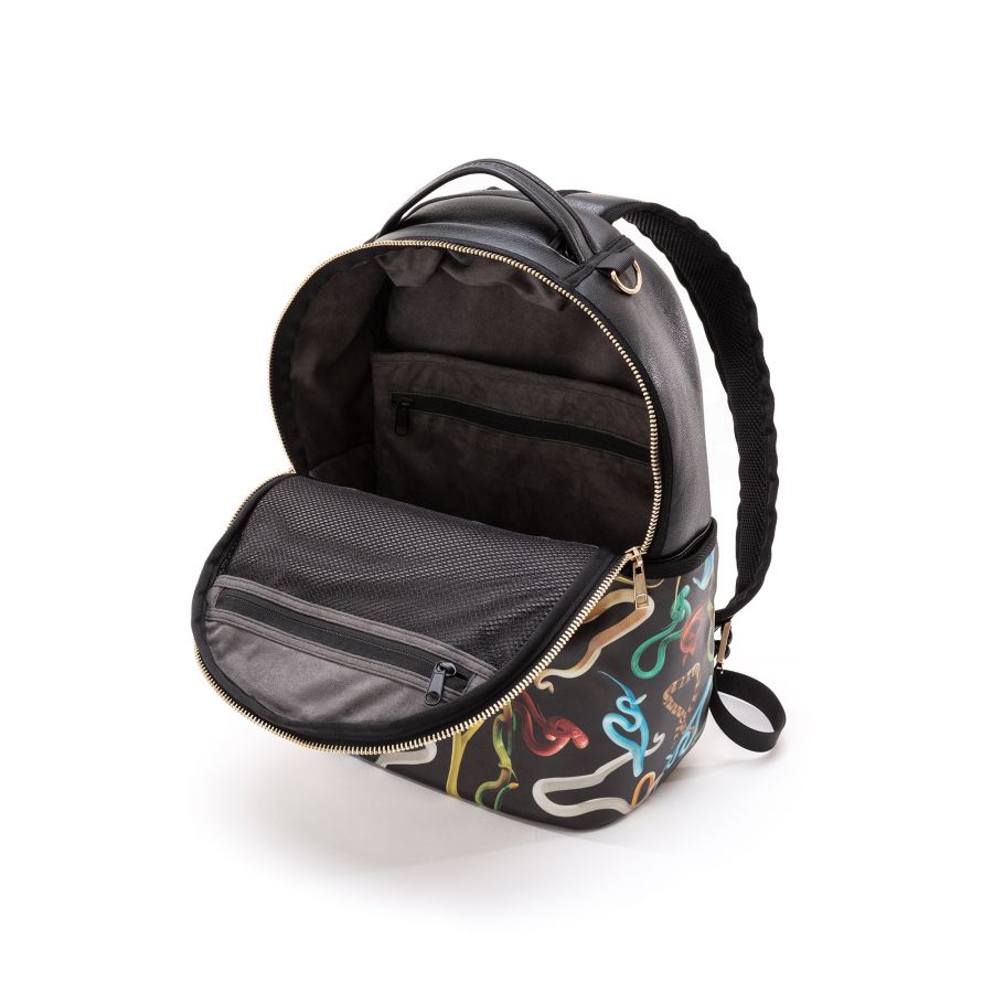 Seletti Travel Kit Rucksack Black Lipstick Ritorno libero