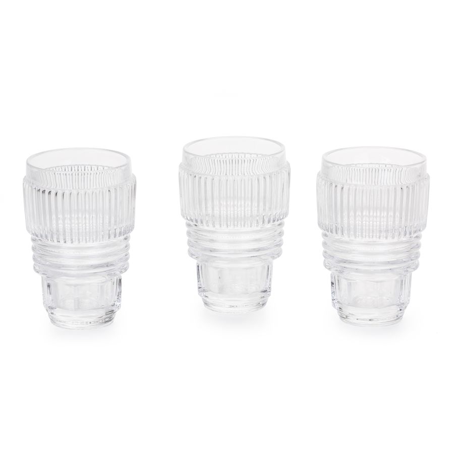 Seletti Machine Collection Drinking glass Large set of 3 Outlet
