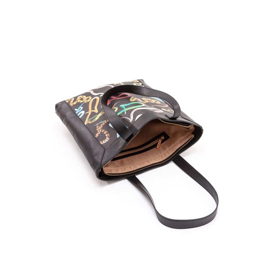 Seletti Travel Kit Tote Bag Snakes Sconto di tempo limitato