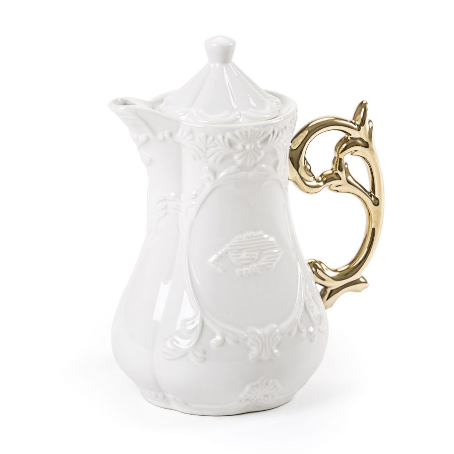 Seletti I-Wares Gold I-Teapot Fornitura limitata