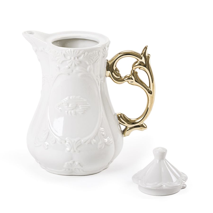 Seletti I-Wares Gold I-Teapot Fornitura limitata