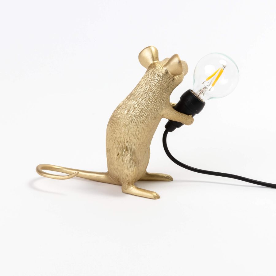 Seletti Mouse Lamp Mac Gold Online Outlet