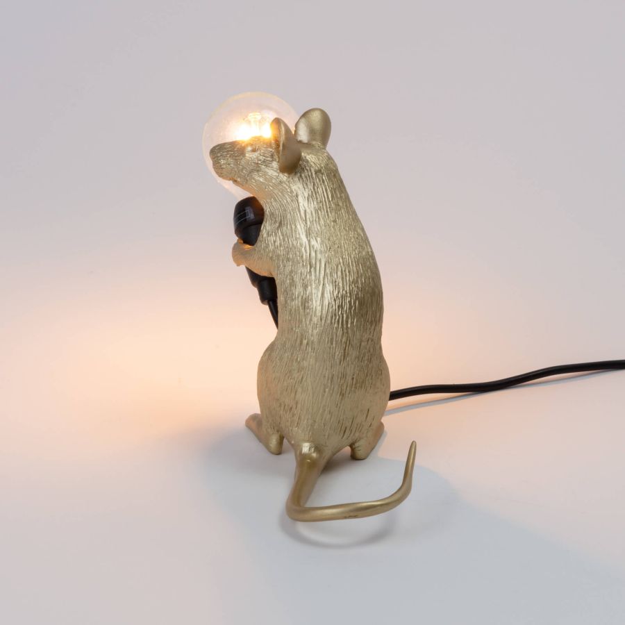 Seletti Mouse Lamp Mac Gold Online Outlet