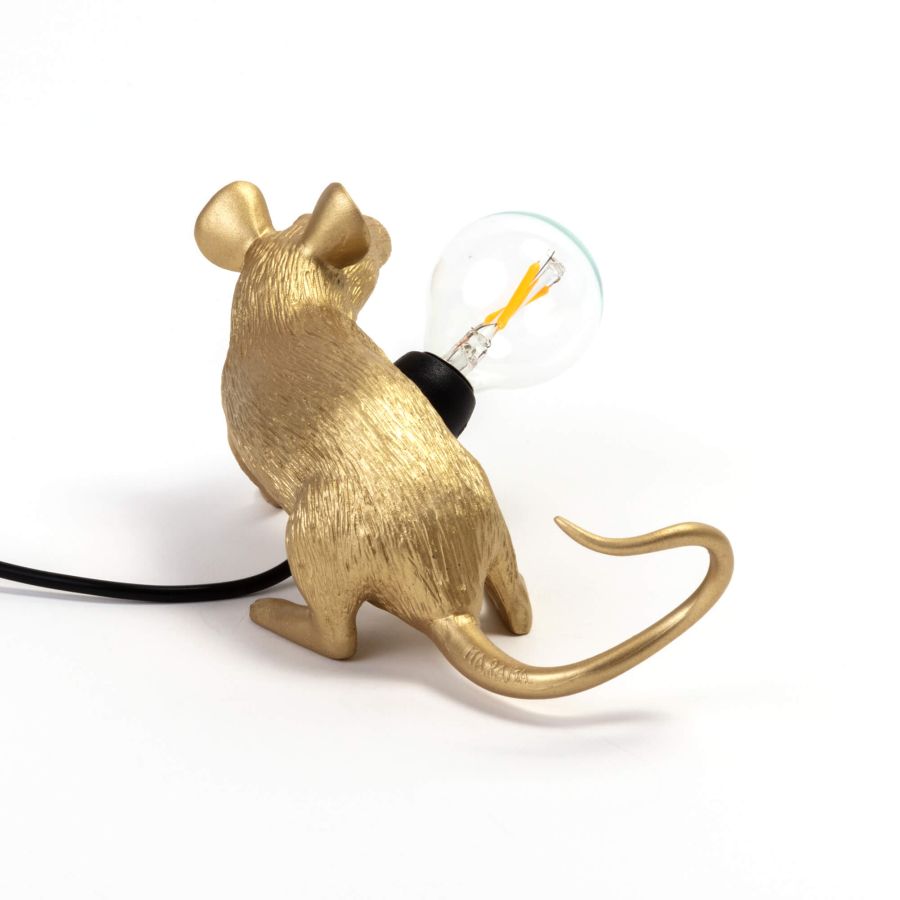 Seletti Mouse Lamp Lop Gold Offerta temporanea