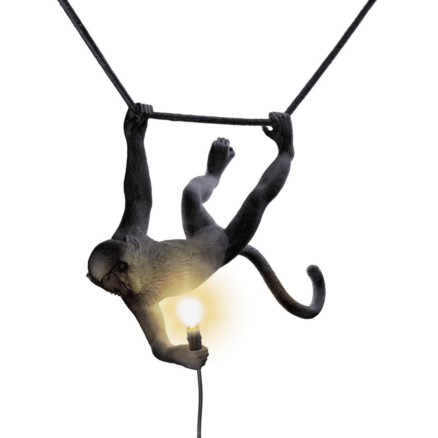 Seletti The Monkey Lamp Swing Black Sostegno trimestrale