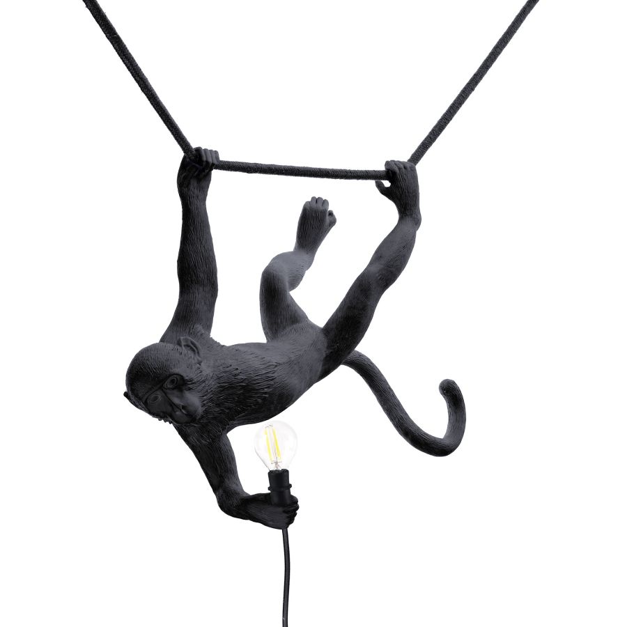 Seletti The Monkey Lamp Swing Black Sostegno trimestrale