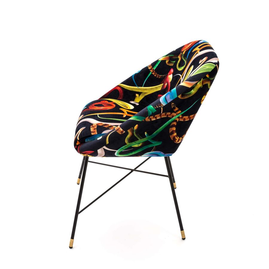 Seletti Padded Chair Snakes Sconti questo mese