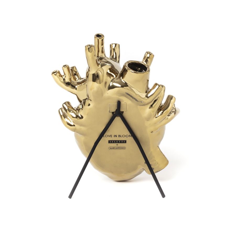 Seletti Love in Bloom Gold Vase Negozi Online