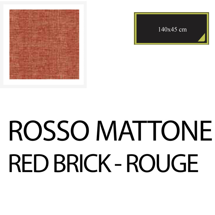 Serafino Zani Runner 140X45 cm - 2pz Rosso Mattone Fino al 60% di sconto