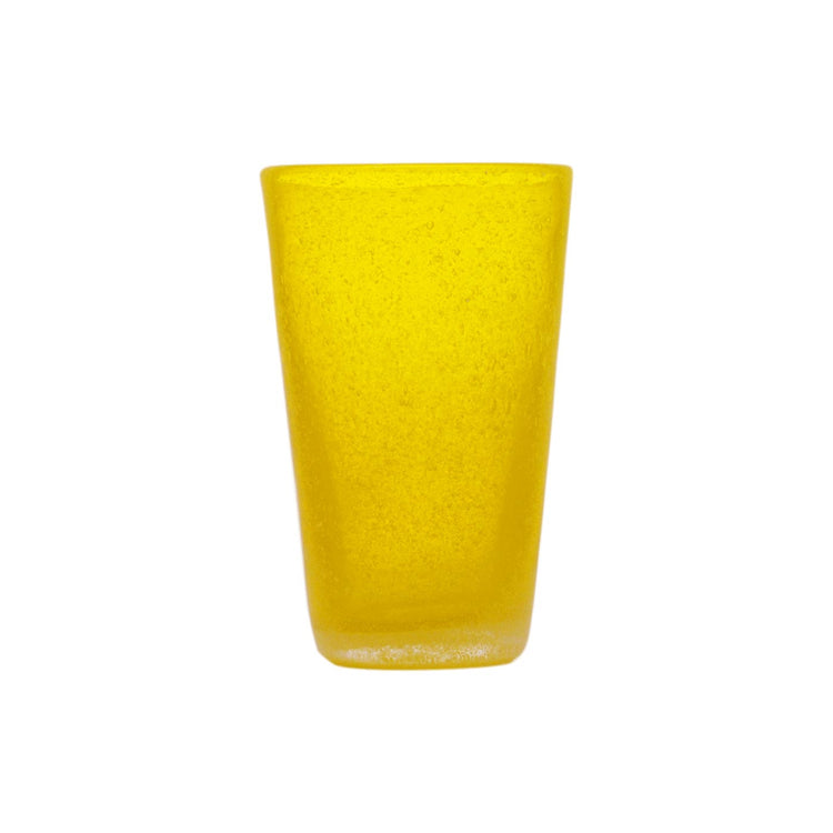 Serafino Zani 000801 - DRINK GLASS - YELLOW TRANSP. - MEMENTO ORIGINALE - MONOCHROME Pezzi Unici