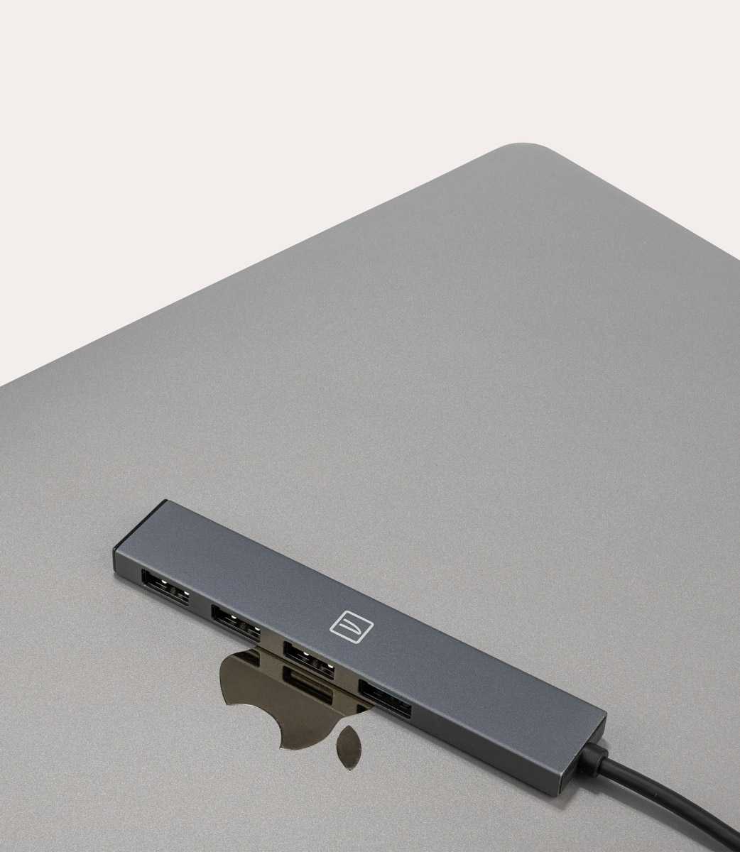 Tucano Hub type-C 4-in-1 con 1 USB 3.0 + 3 USB 2.0 Moda