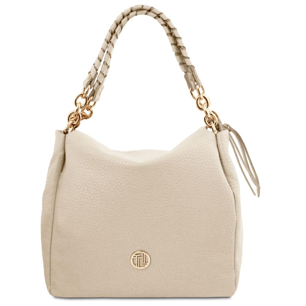 Tuscany Leather Shopping Tasche aus Weichem Leder Sconti VIP
