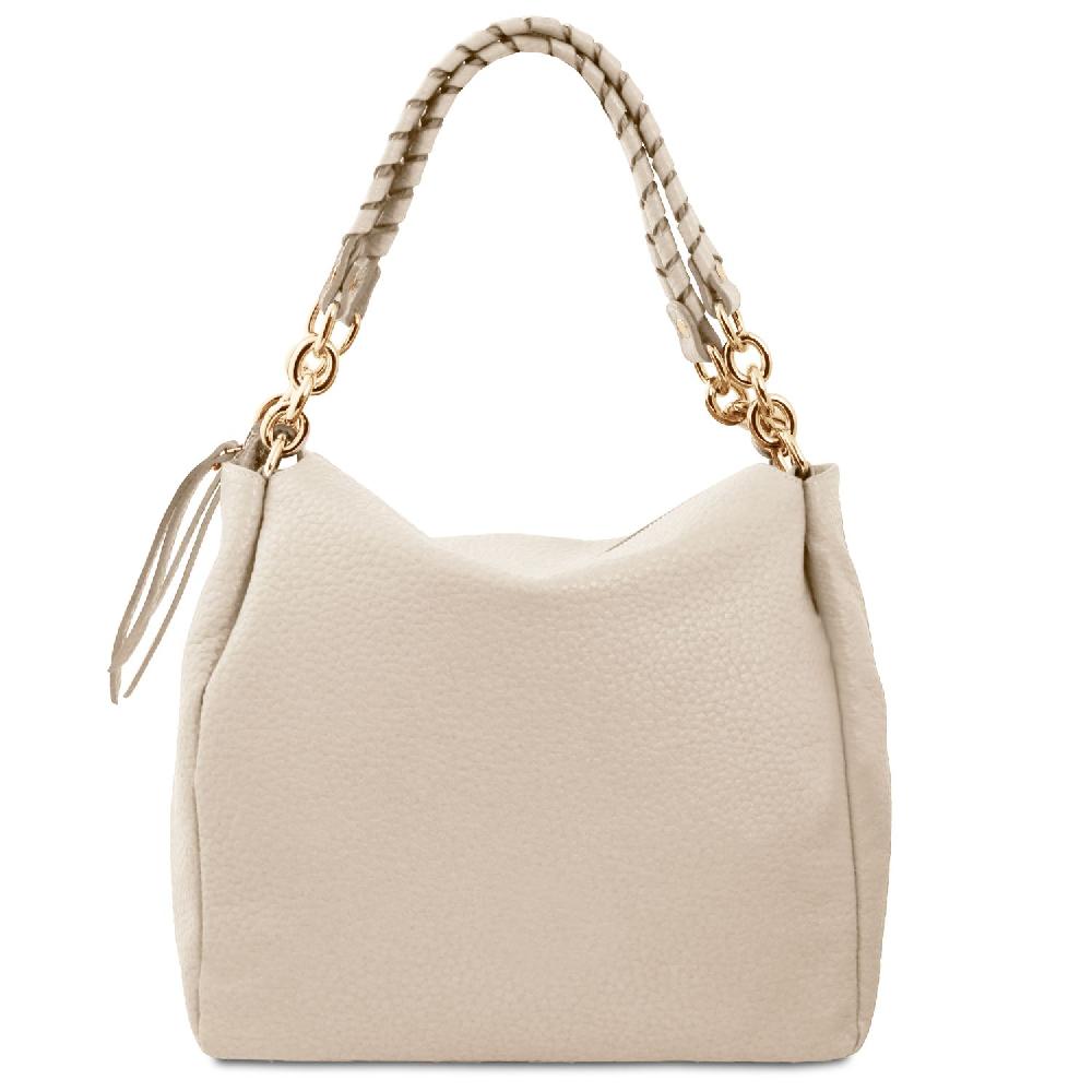 Tuscany Leather Shopping Tasche aus Weichem Leder Sconti VIP