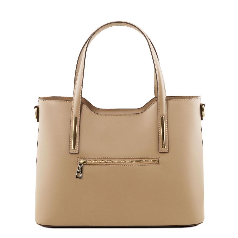 Tuscany Leather Shopping Tasche aus Leder Discount Store per i nuovi prodotti