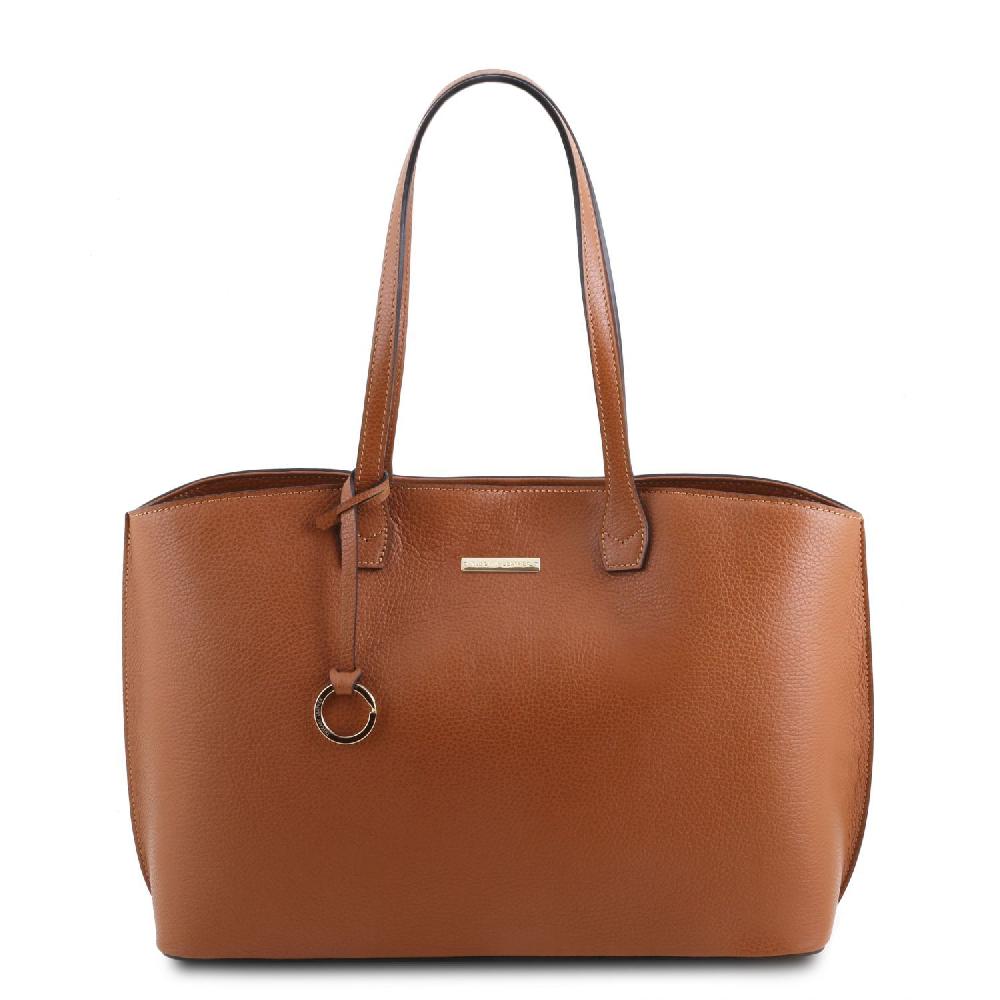 Tuscany Leather Sac Shopping en Cuir Qualità