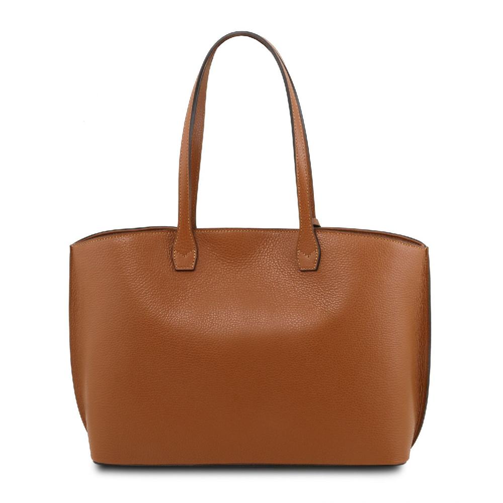 Tuscany Leather Sac Shopping en Cuir Qualità