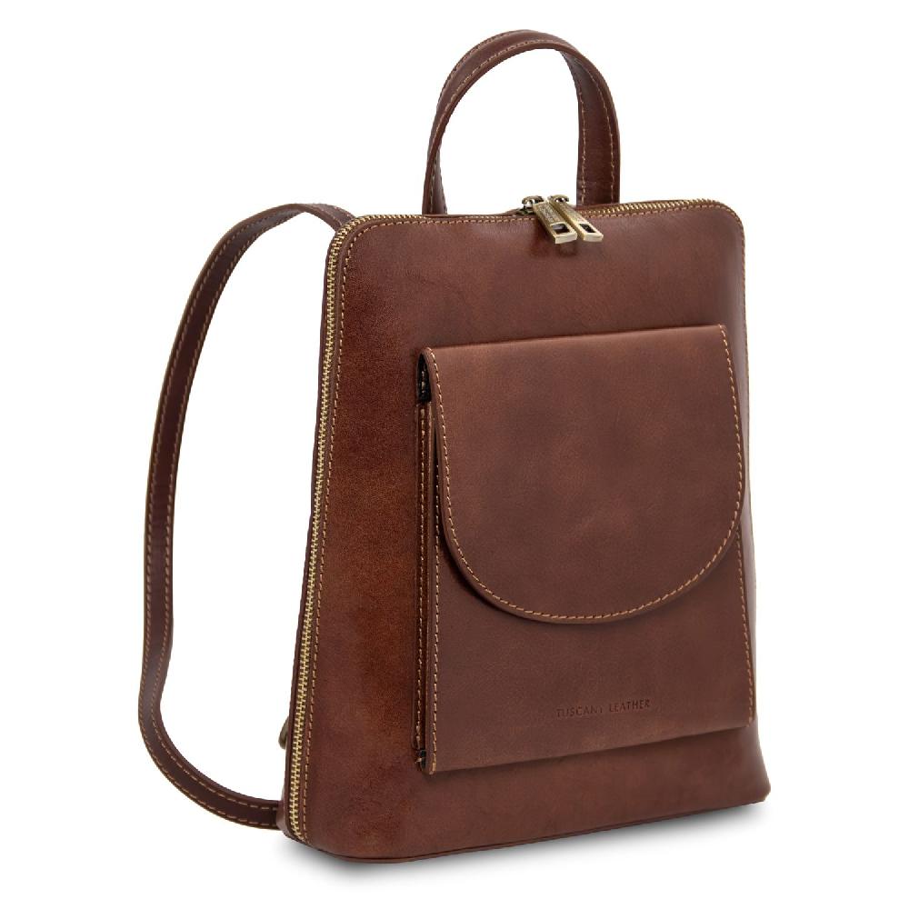 Tuscany Leather Zaino Piccolo da Donna in Pelle Outlet