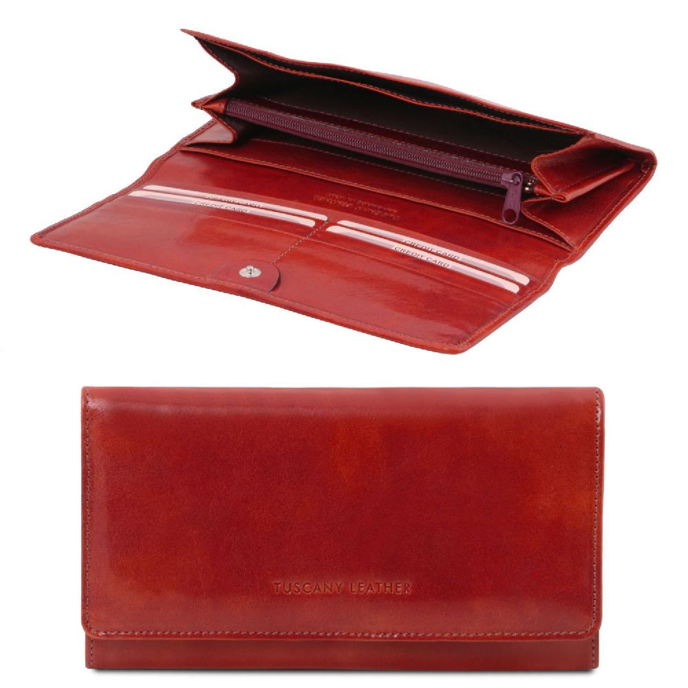 Tuscany Leather Esclusivo Portafoglio da Donna in Pelle Convenienza