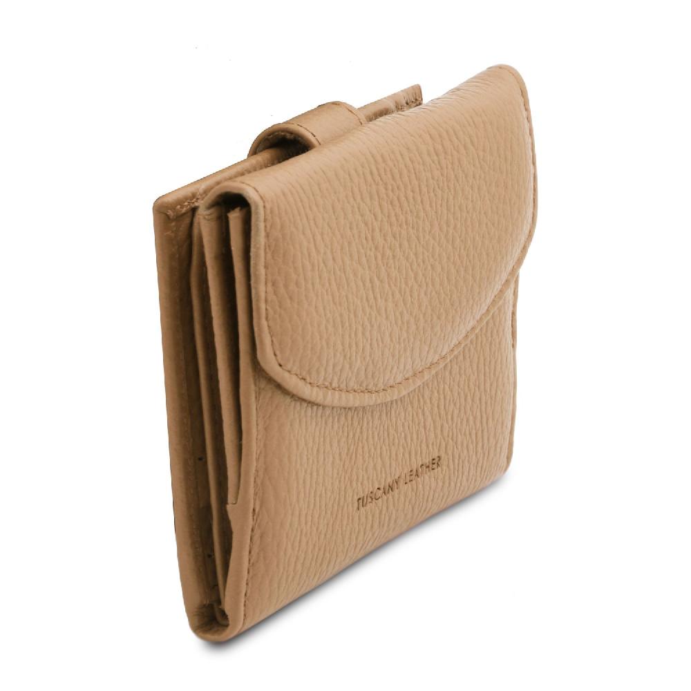 Tuscany Leather Esclusivo Portafoglio da Donna 3 Ante con Portaspiccioli in Pelle Sconto