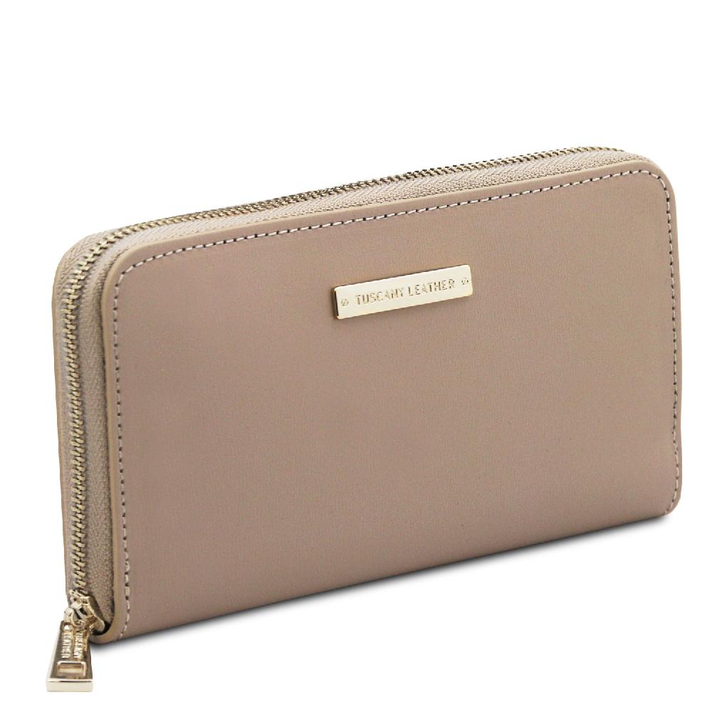 Tuscany Leather Esclusivo Portafogli in Pelle zip Around Saldi