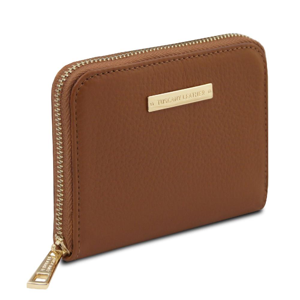 Tuscany Leather Esclusivo Portafogli in Pelle zip Around Vendita Calda