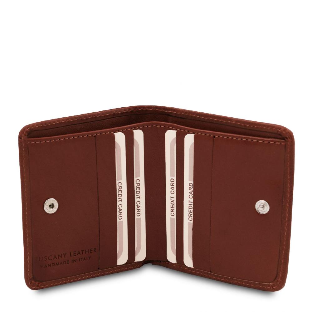 Tuscany Leather Esclusivo Portafogli in Pelle con Portamonete Negozio