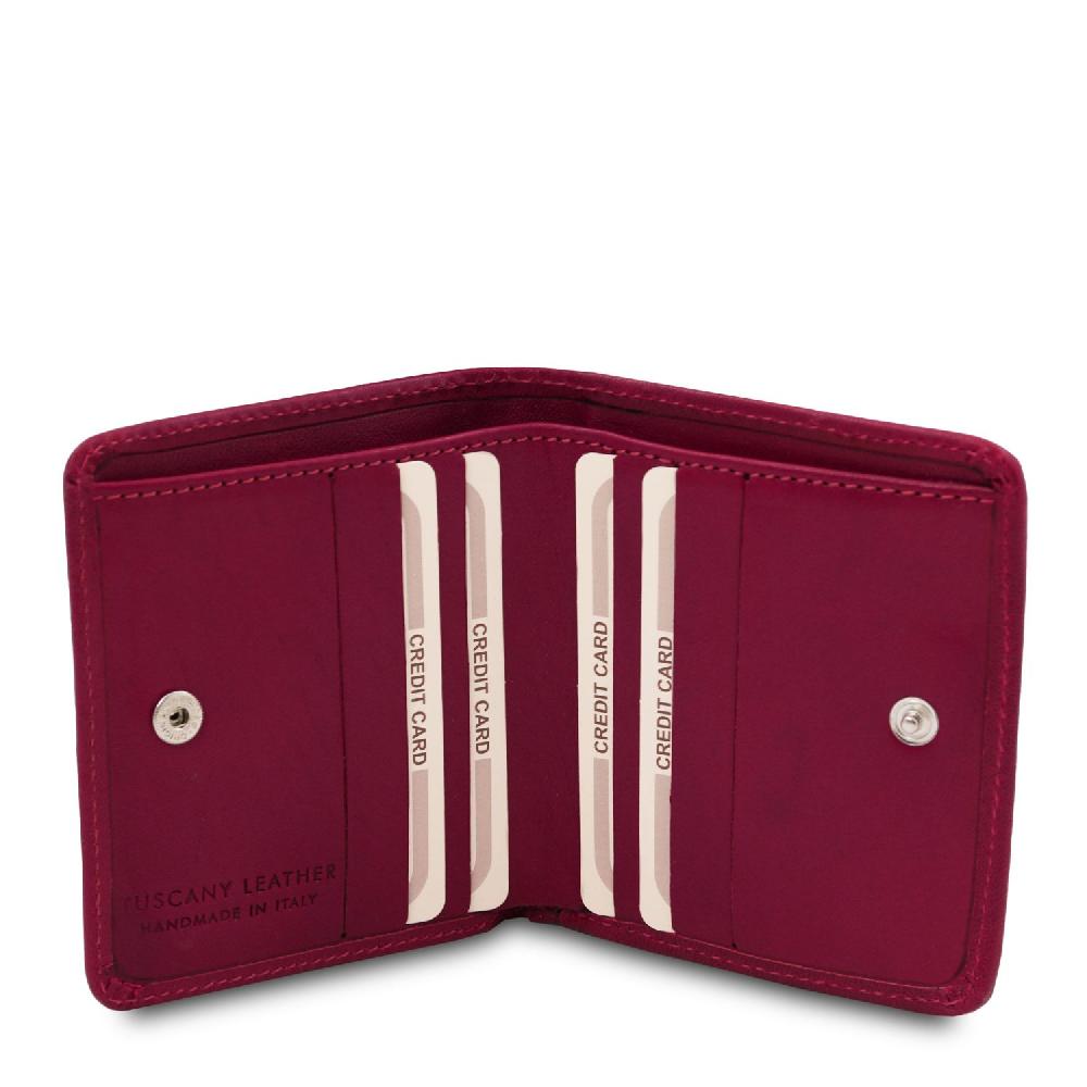 Tuscany Leather Esclusivo Portafogli in Pelle con Portamonete Italia