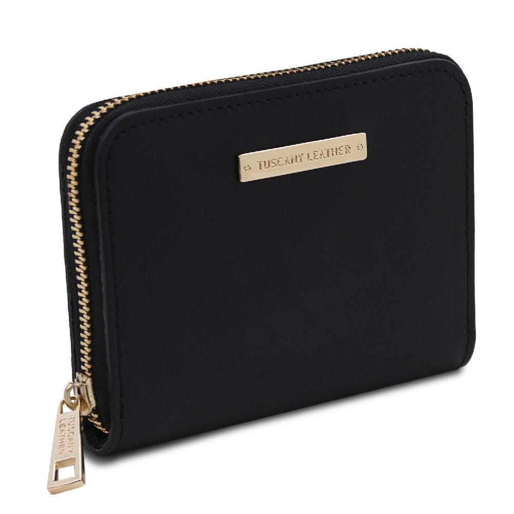 Tuscany Leather Esclusivo Portafogli in Pelle zip Around In Linea