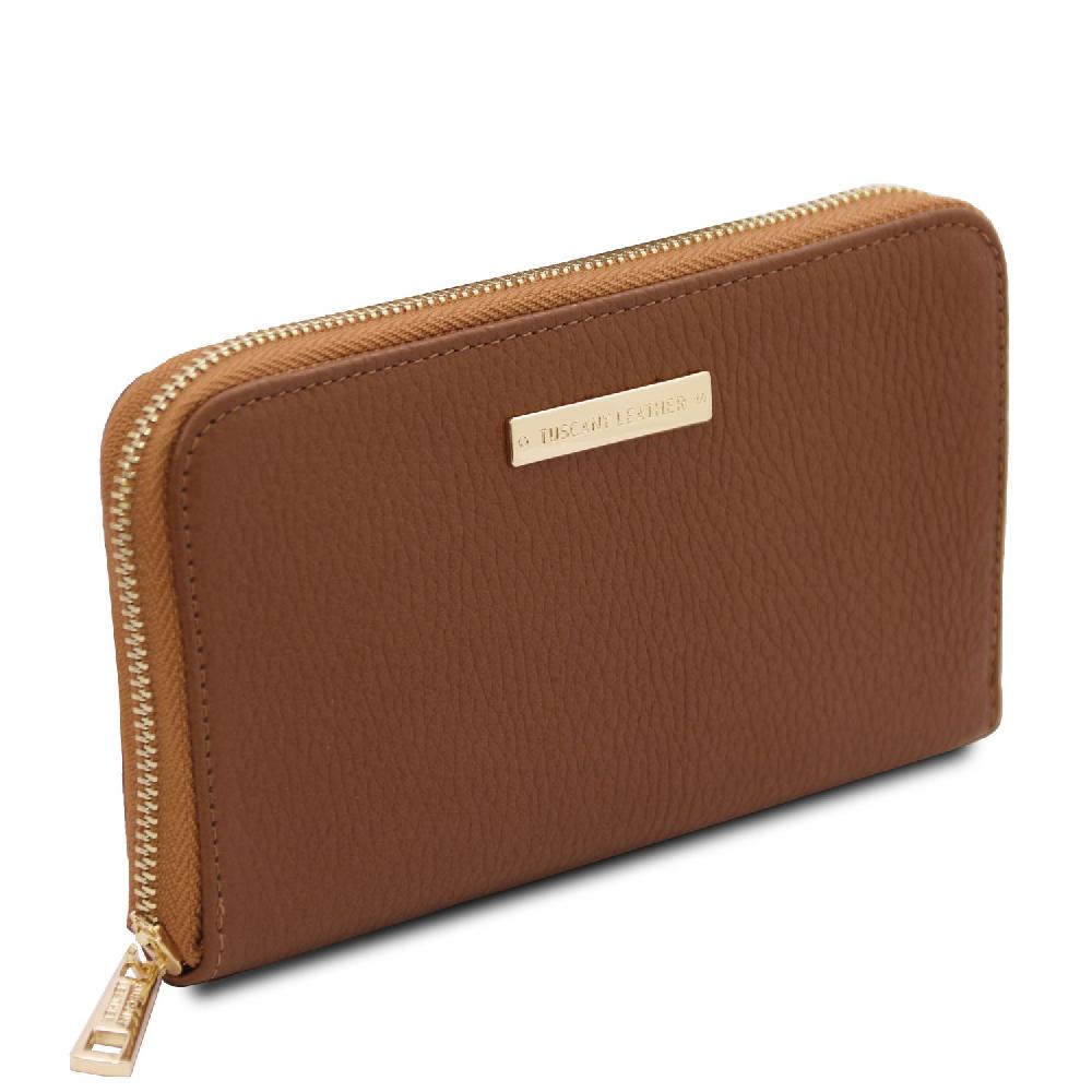 Tuscany Leather Esclusivo Portafogli in Pelle zip Around Pezzi Unici